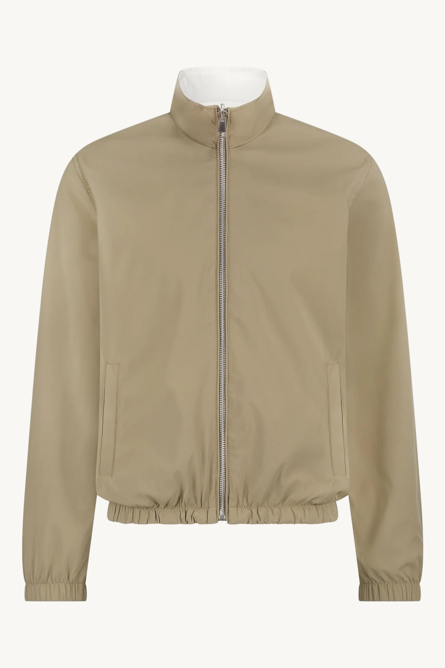 BEIGE/WHITE REVERSIBLE JACKET