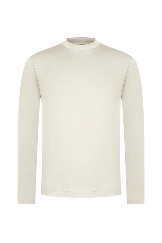 SAND BEIGE LONGSLEEVE T-SHIRT