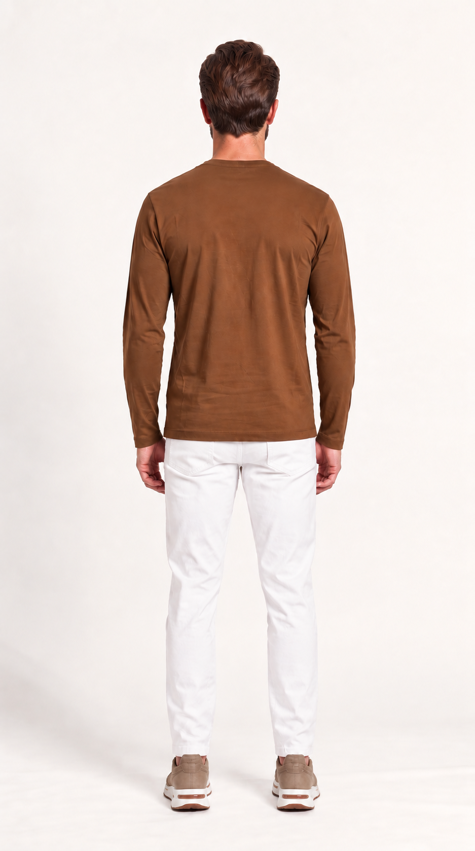 INTERLOCK SUPIMA LONGSLEEVE | AUBURN