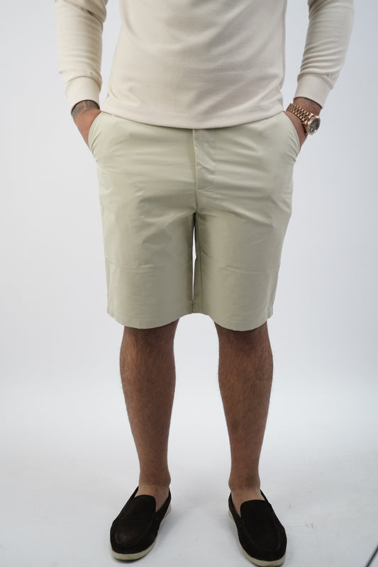 BEIGE TECH SHORTS