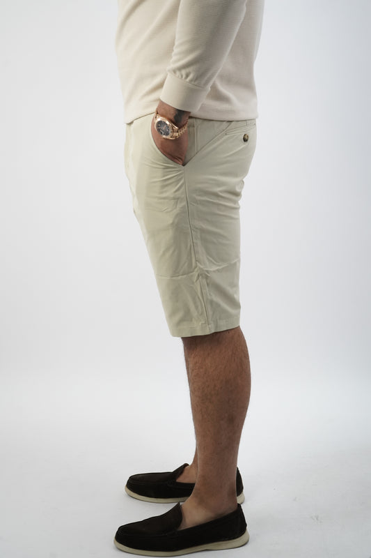BEIGE TECH SHORTS