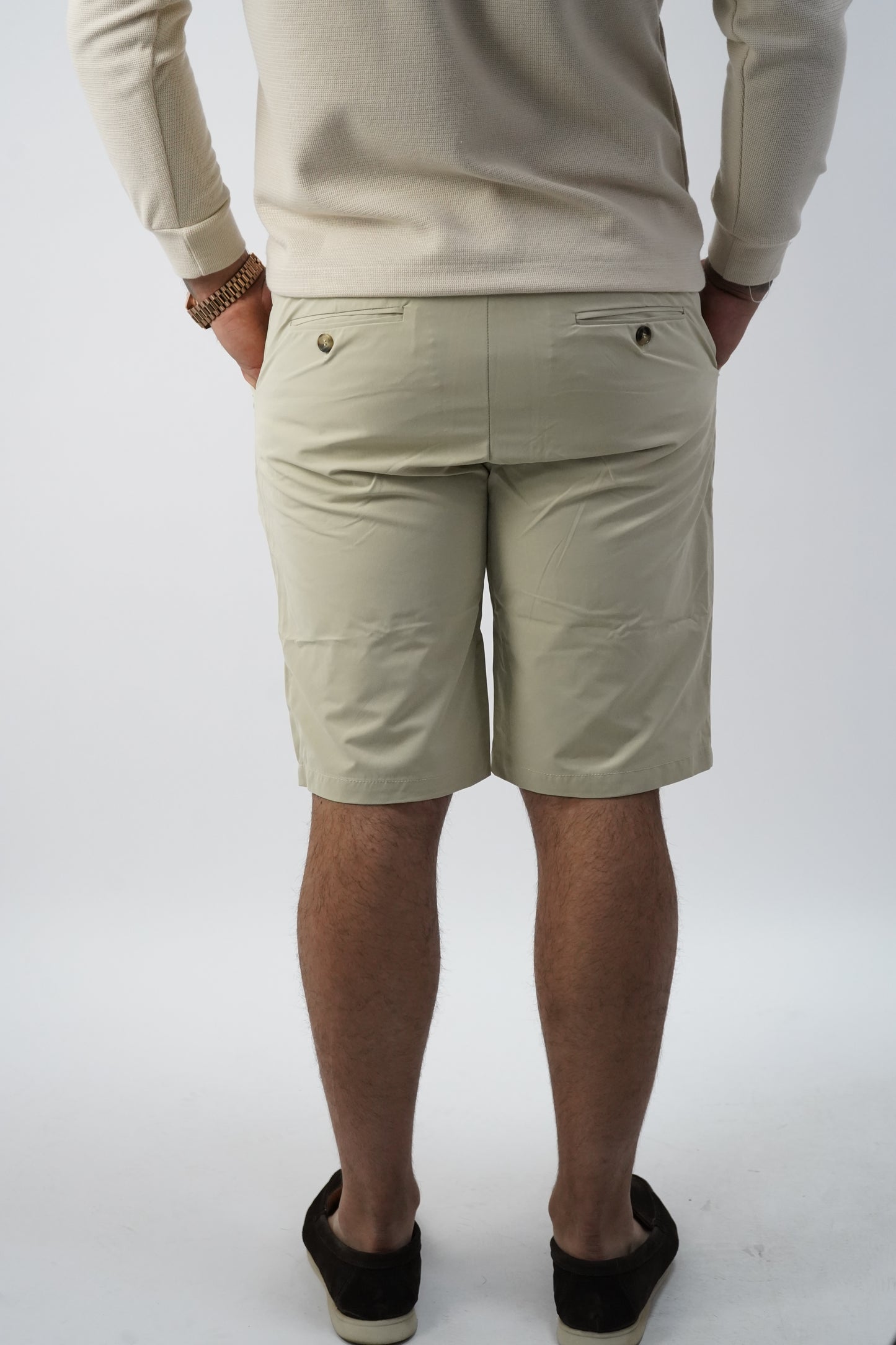 BEIGE TECH SHORTS