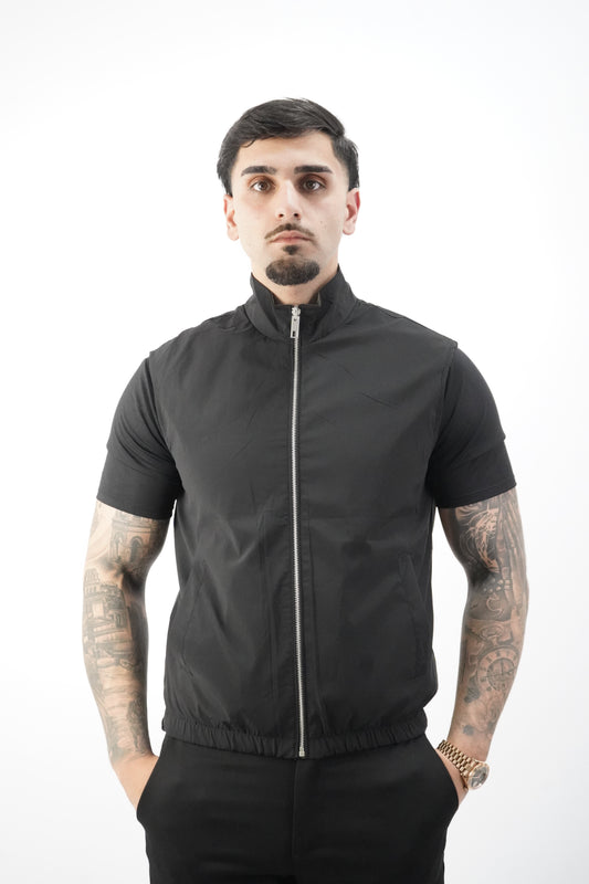 BLACK / GREEN REVERSIBLE BODYWARMER