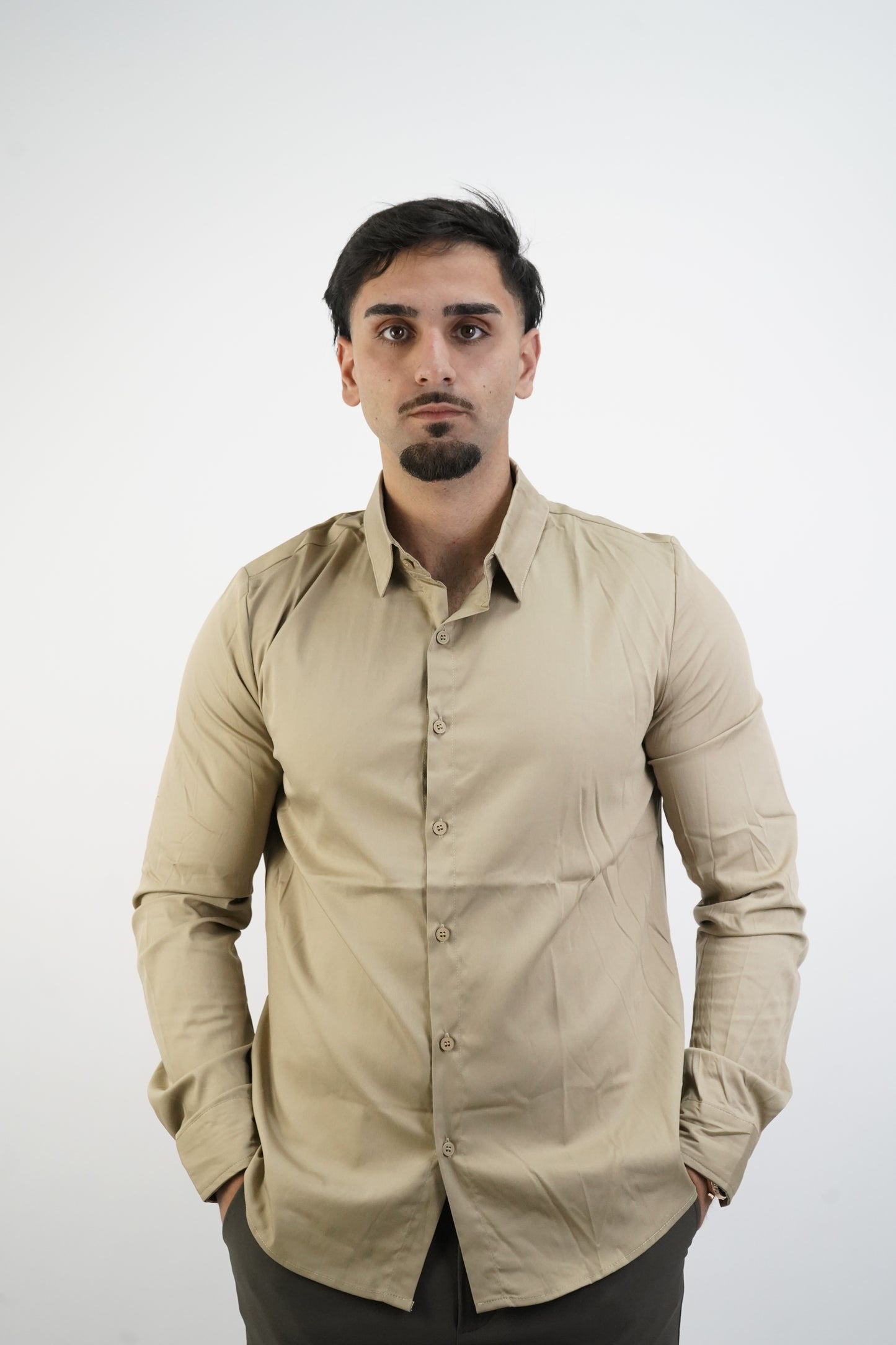 CAMEL FORMAL SHIRT