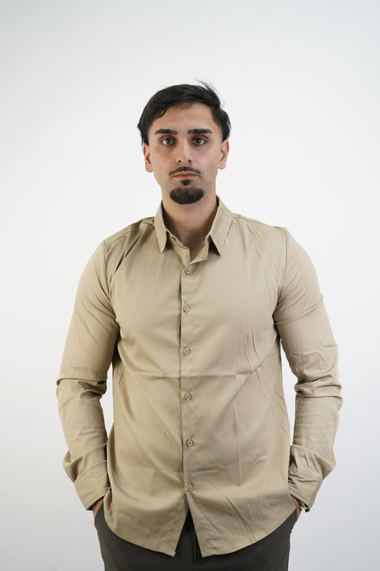 CAMEL FORMAL SHIRT