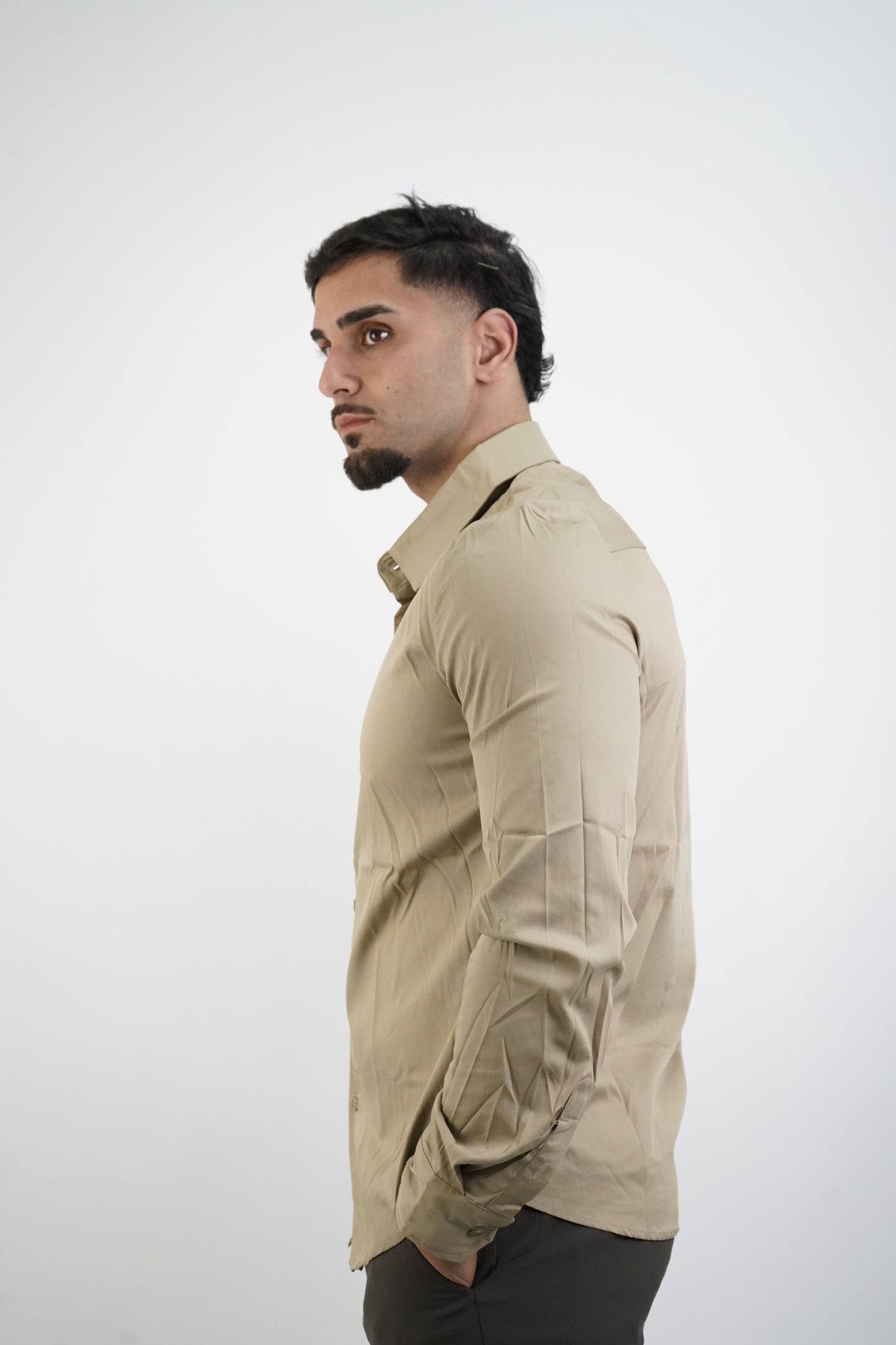 CAMEL FORMAL SHIRT