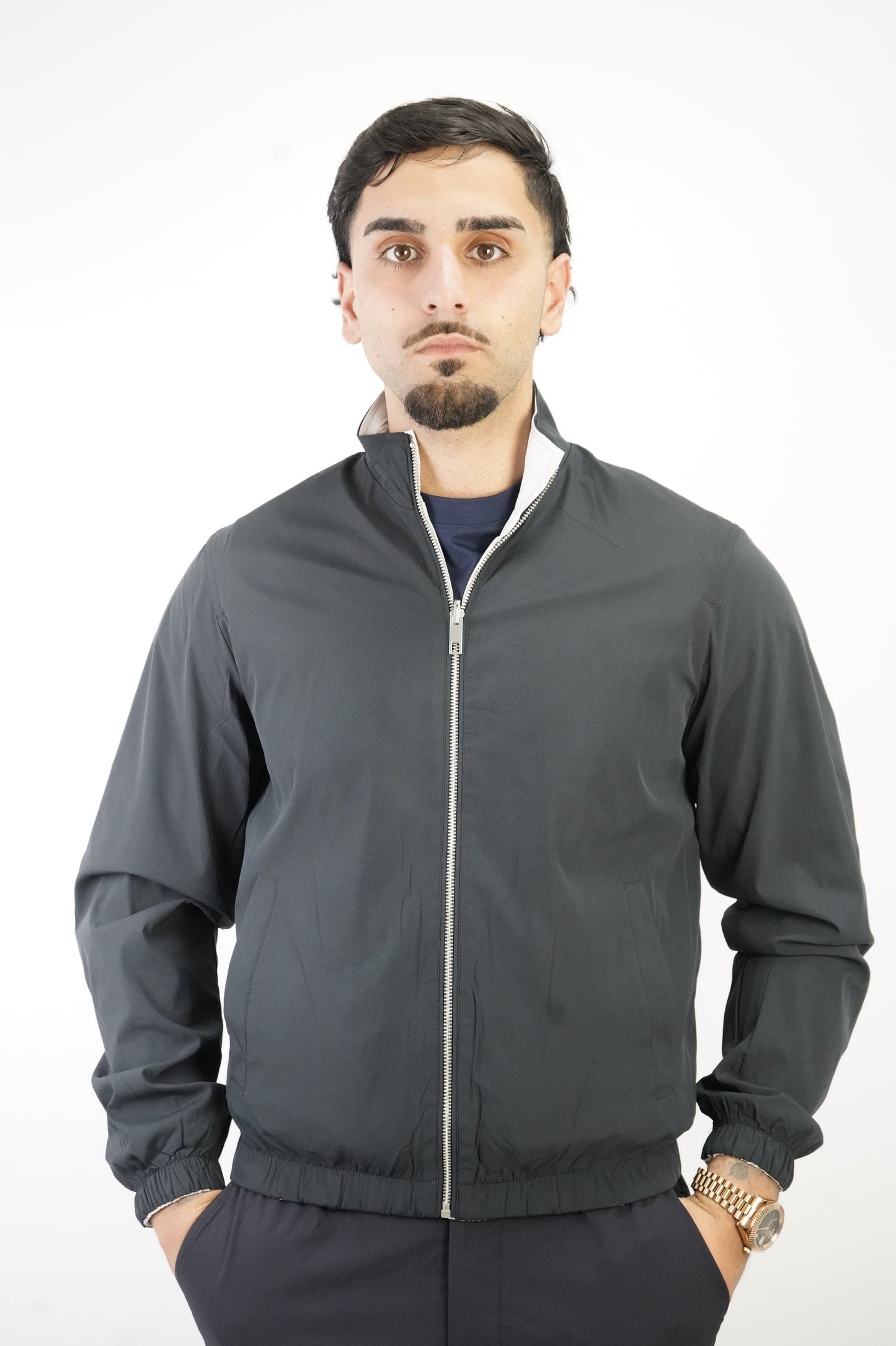 NAVY / GREY REVERSIBLE JACKET