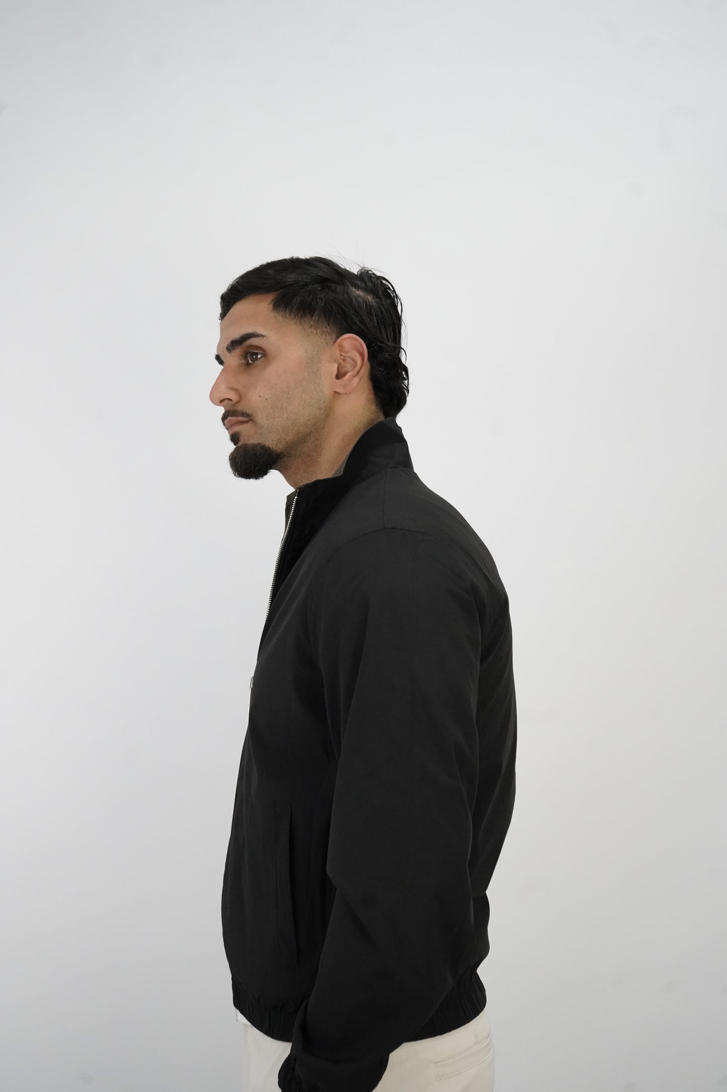 BLACK / GREEN REVERSIBLE JACKET