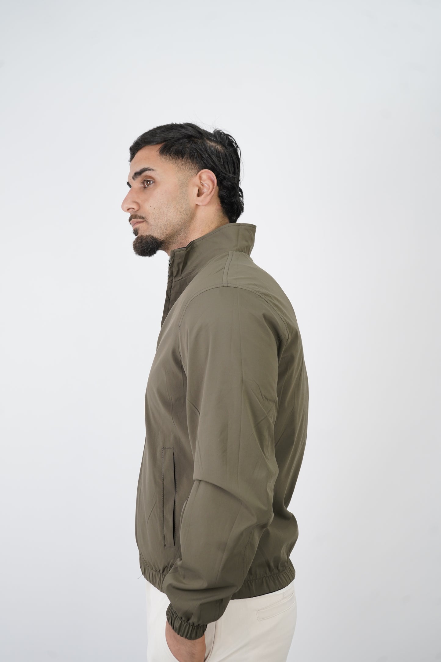 BLACK / GREEN REVERSIBLE JACKET