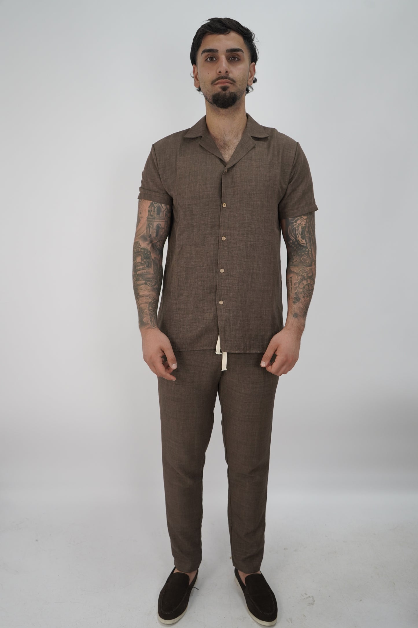 LINNEN SET BROWN