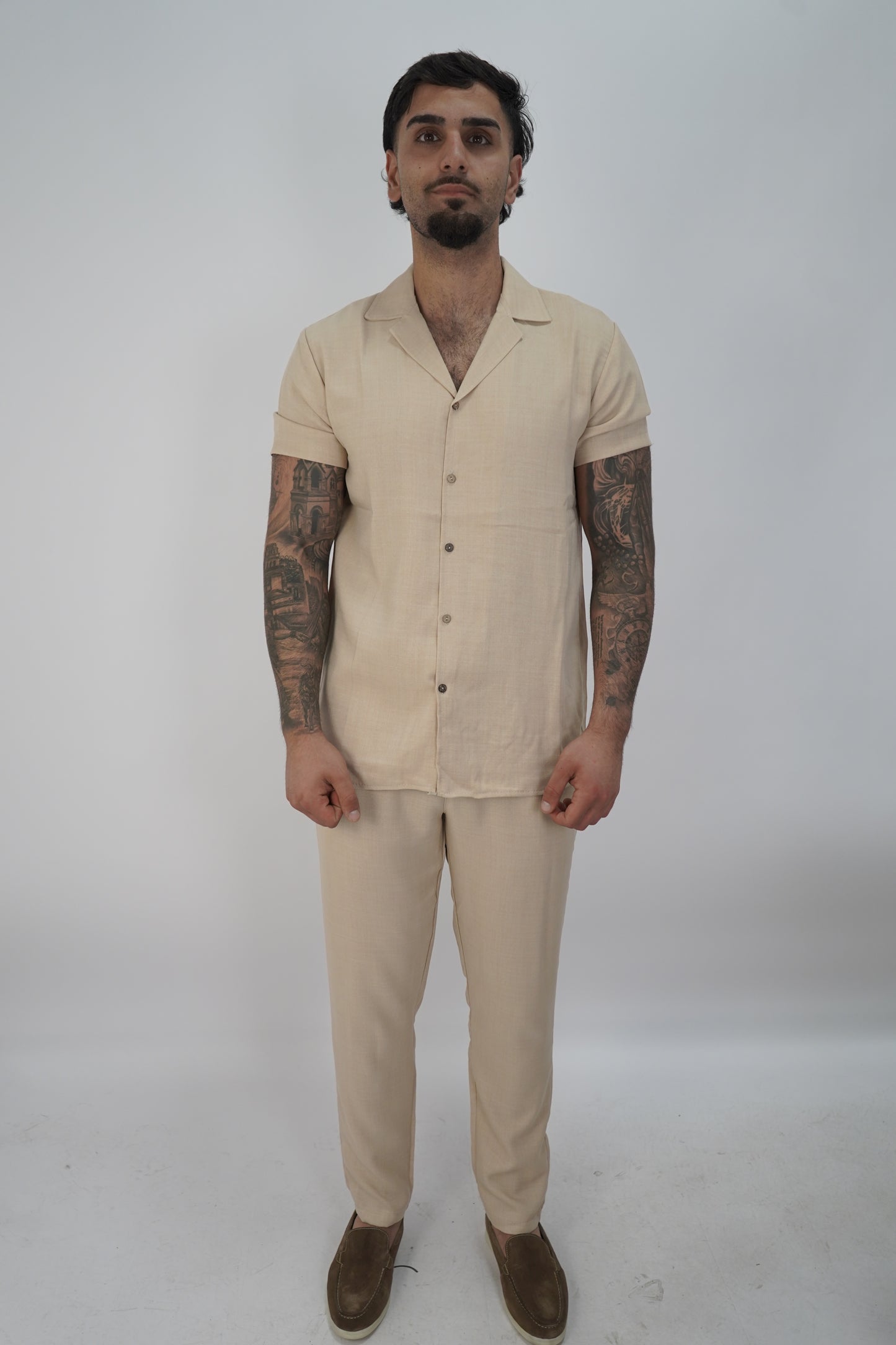 LINNEN SET BEIGE