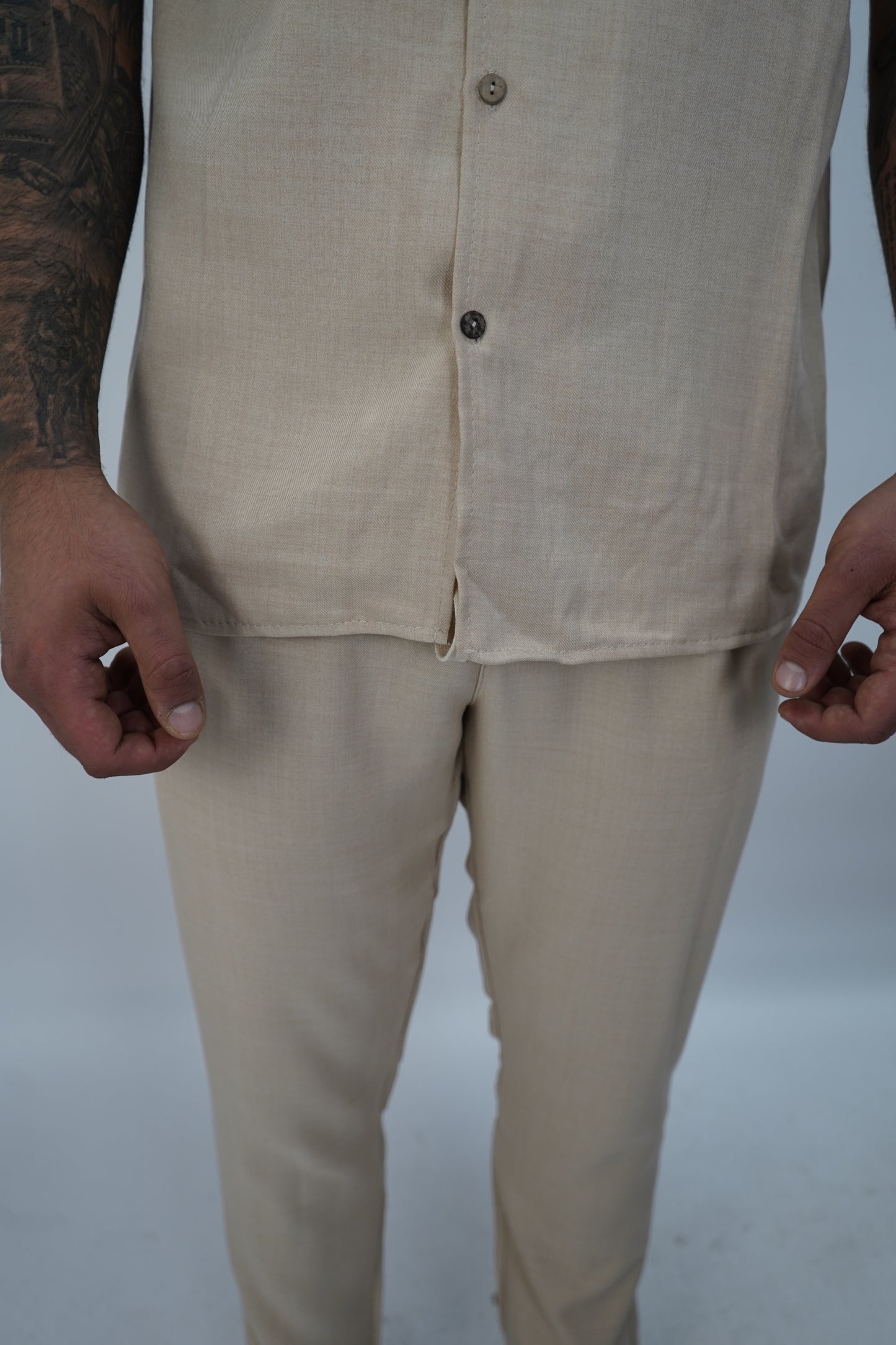 LINNEN SET BEIGE