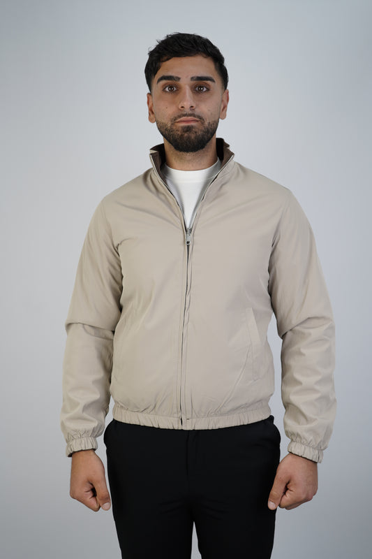 BROWN/ BEIGE REVERSIBLE JACKET