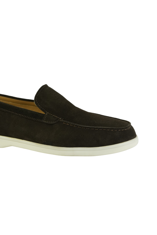 SATIN LUXE LOAFERS BROWN