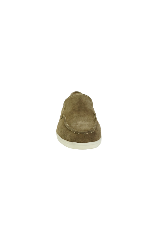 SATIN LUXE LOAFERS DARK BEIGE