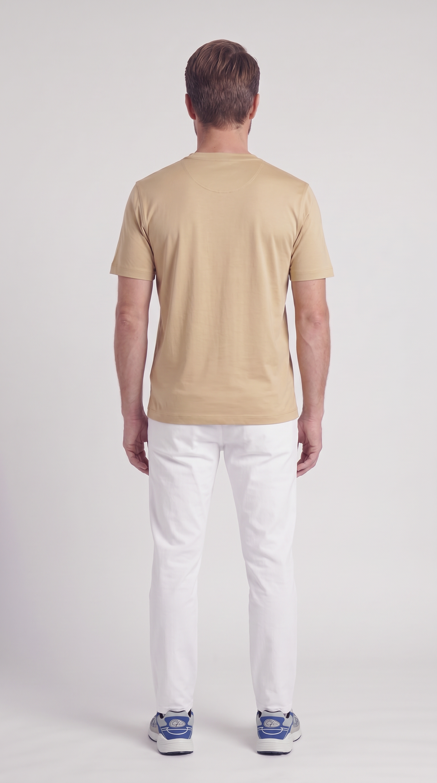 INTERLOCK SUPIMA T-SHIRT | SAND BEIGE