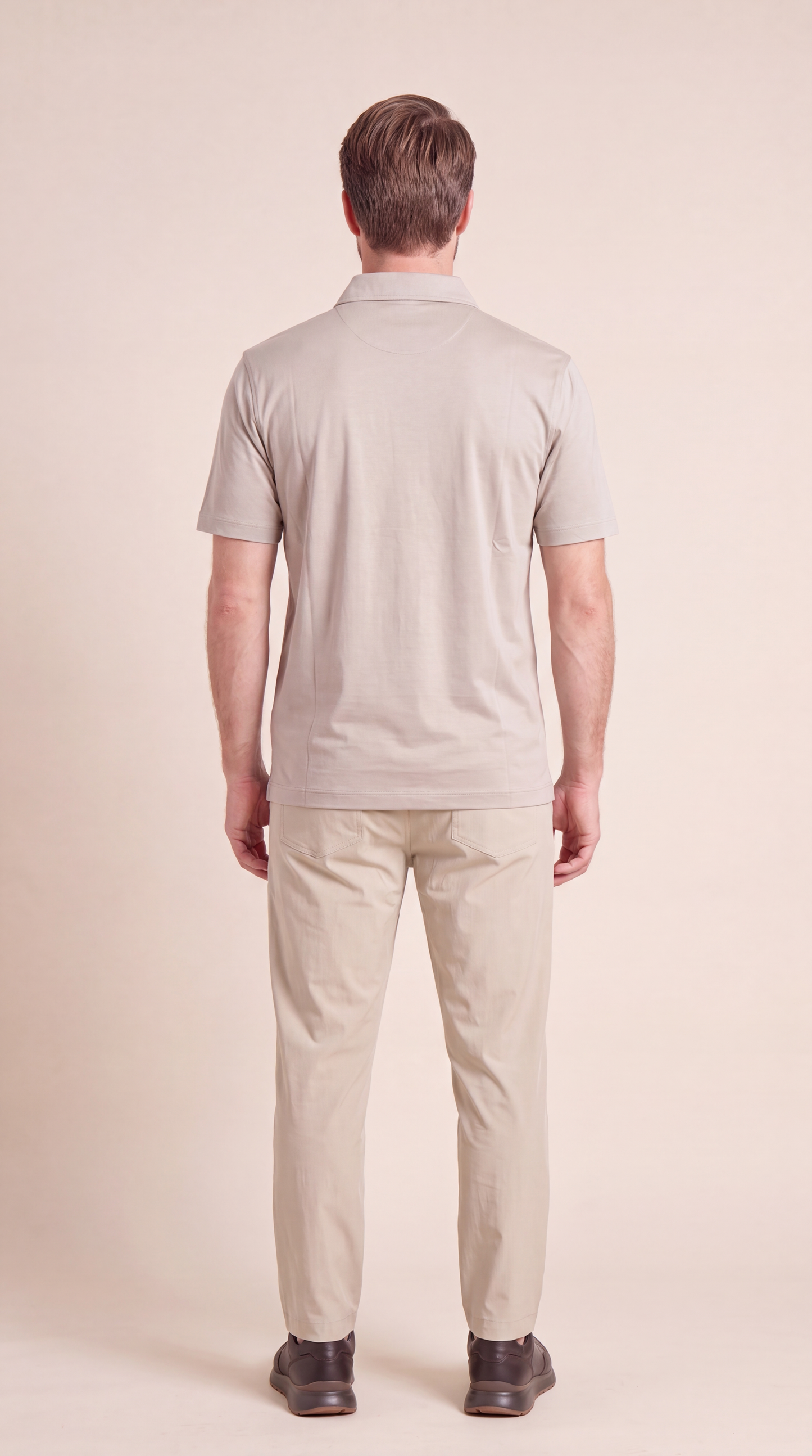INTERLOCK SUPIMA POLO | LIGHT BEIGE