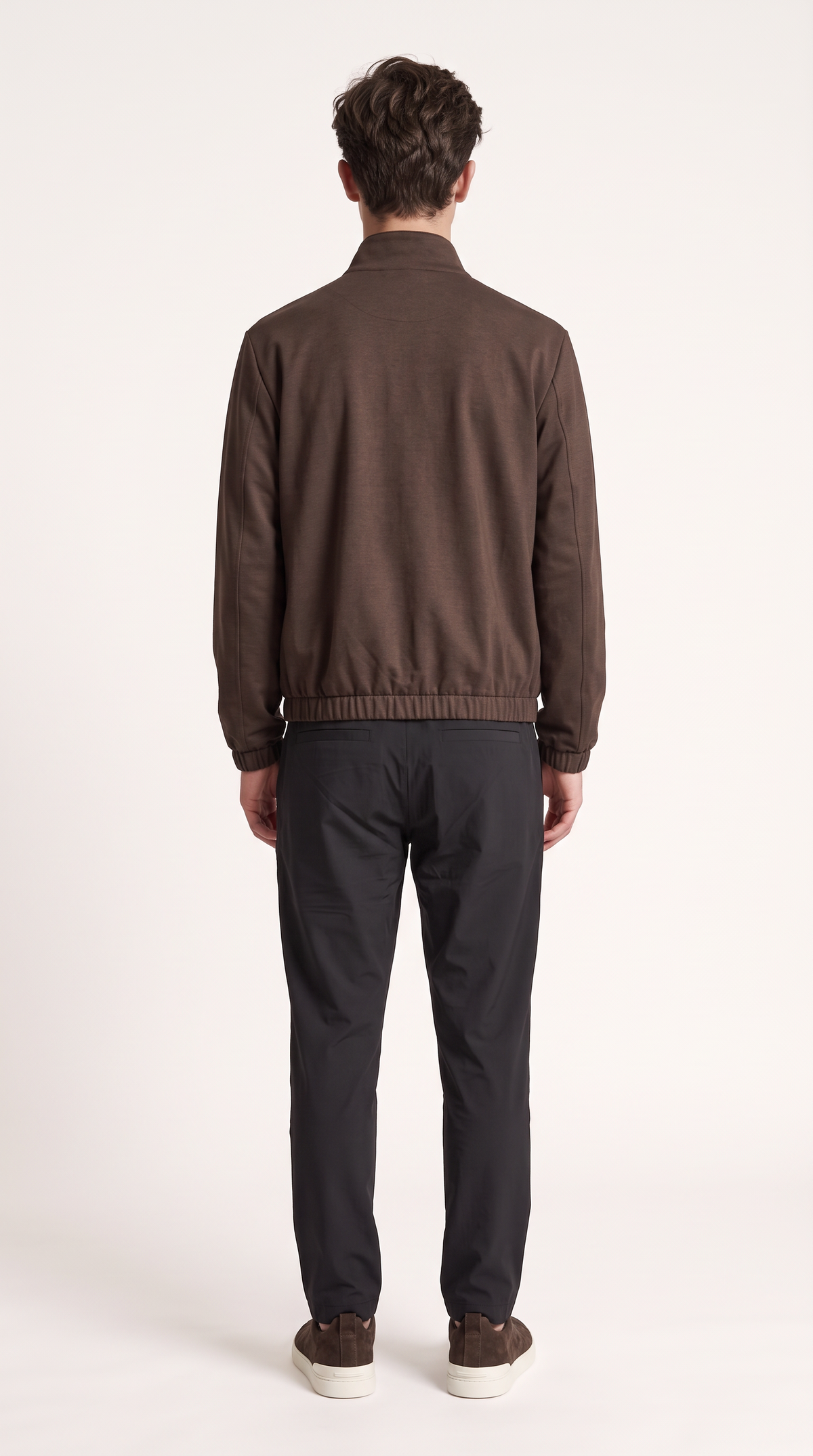 REVERSIBLE CASHMERE TECHNICAL JACKET BROWN