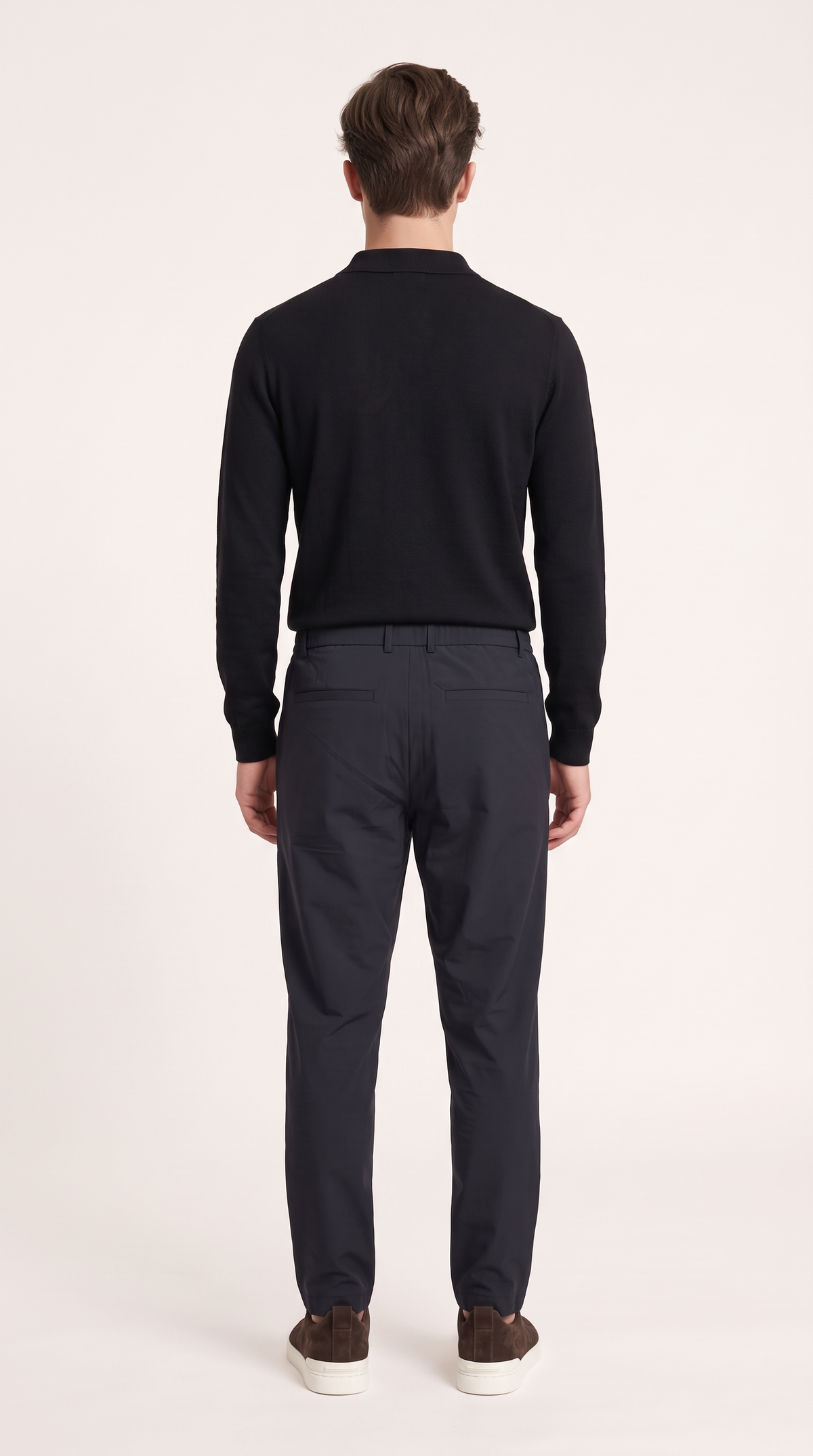 MERINO WOOLBLEND POLO | ONXY BLACK
