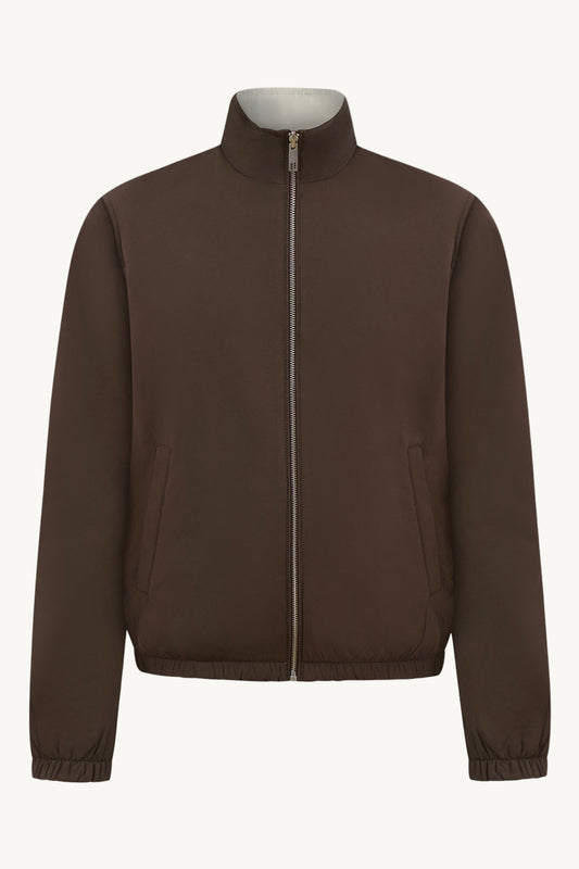 BROWN/ BEIGE REVERSIBLE JACKET