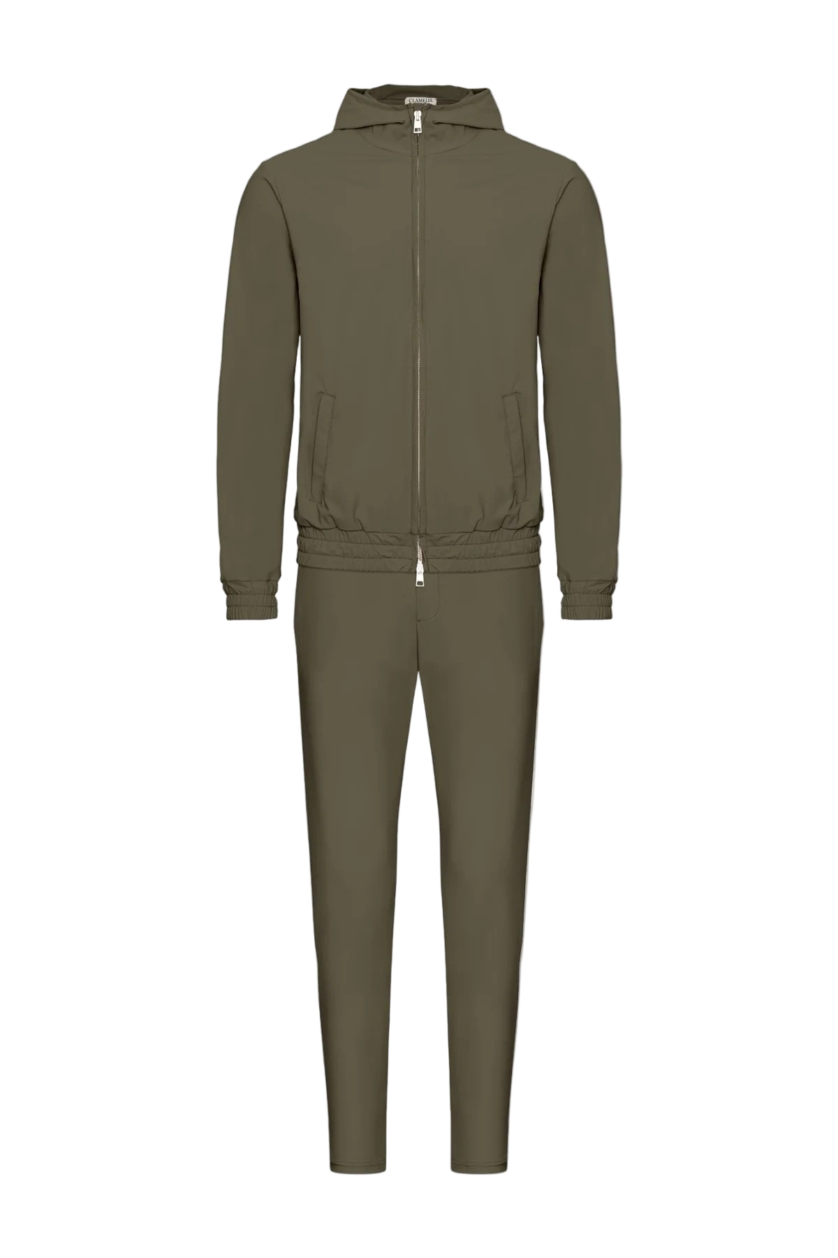 DARK GREEN HOODED TECH SUIT