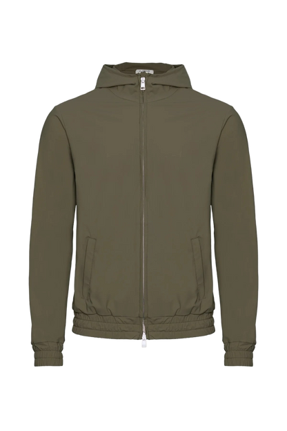 DARK GREEN HOODED TECH SUIT