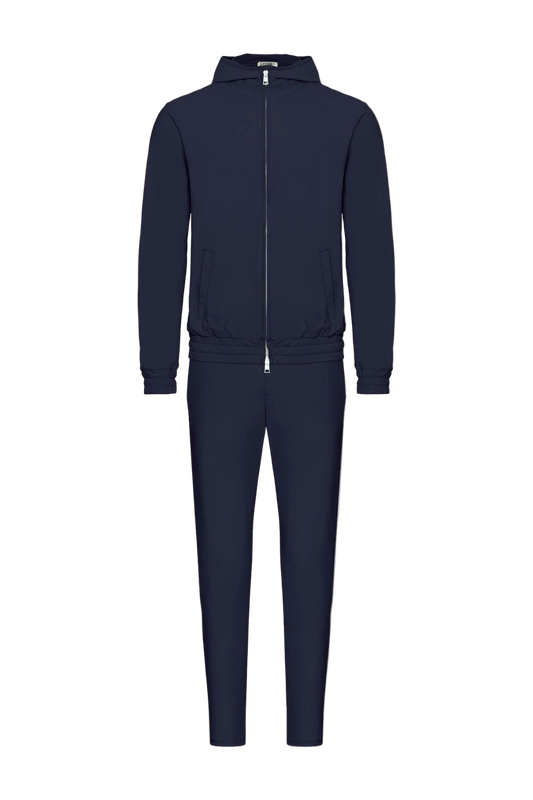 MIDNIGHT BLUE HOODED TECH SUIT
