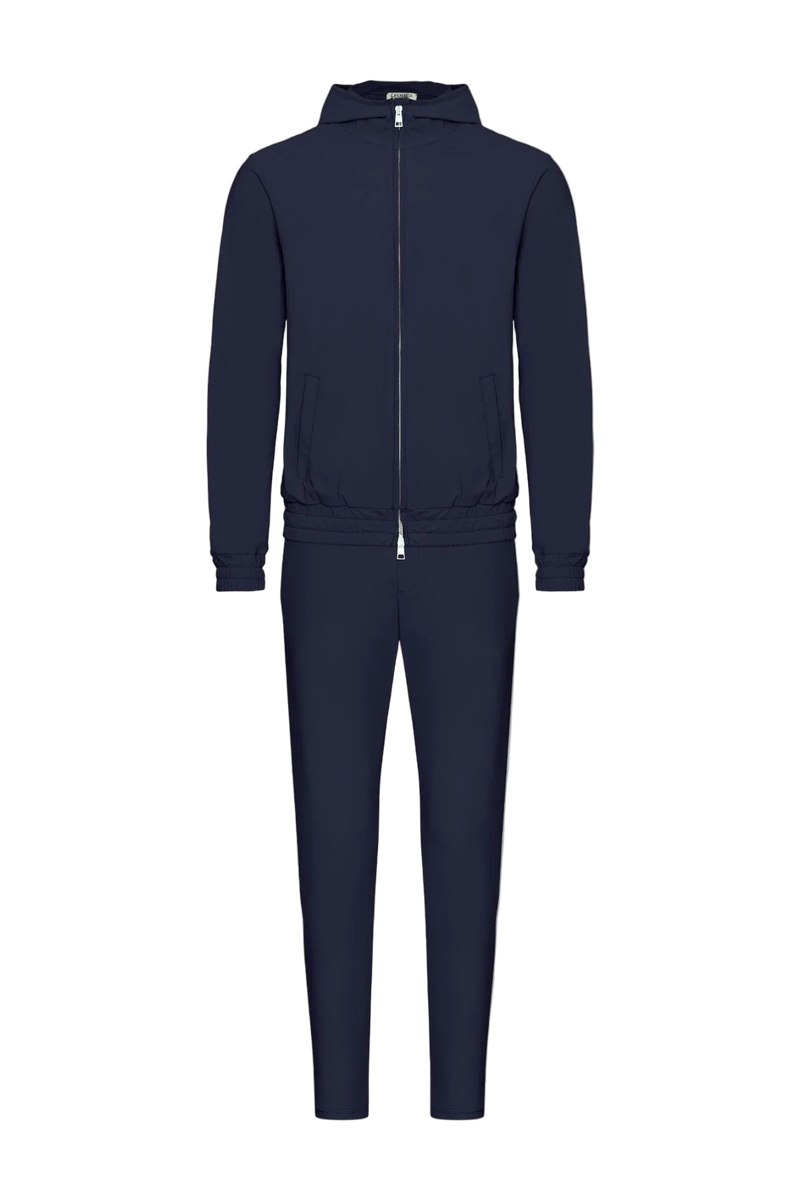 MIDNIGHT BLUE HOODED TECH SUIT