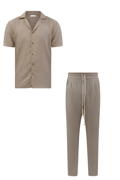 LINNEN SET BEIGE