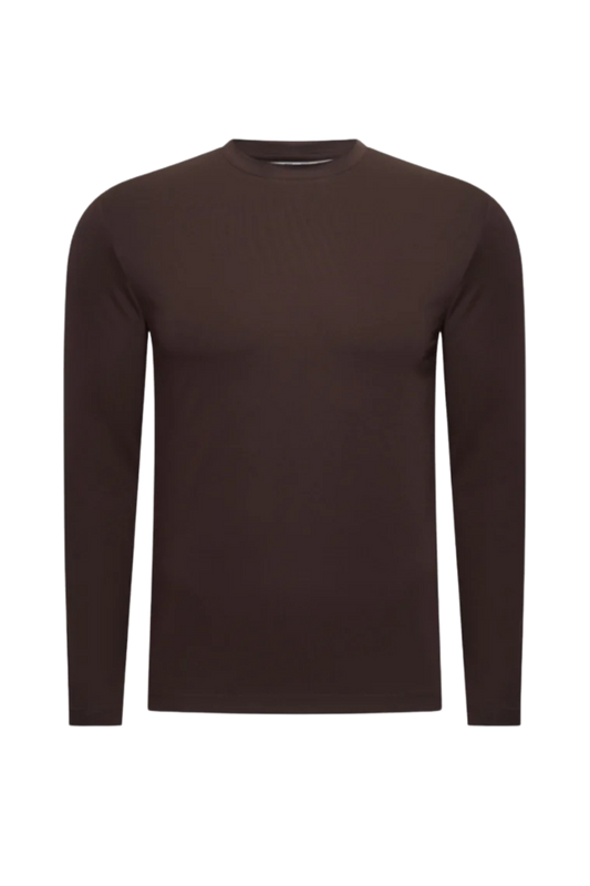 BROWN LONGSLEEVE T-SHIRT