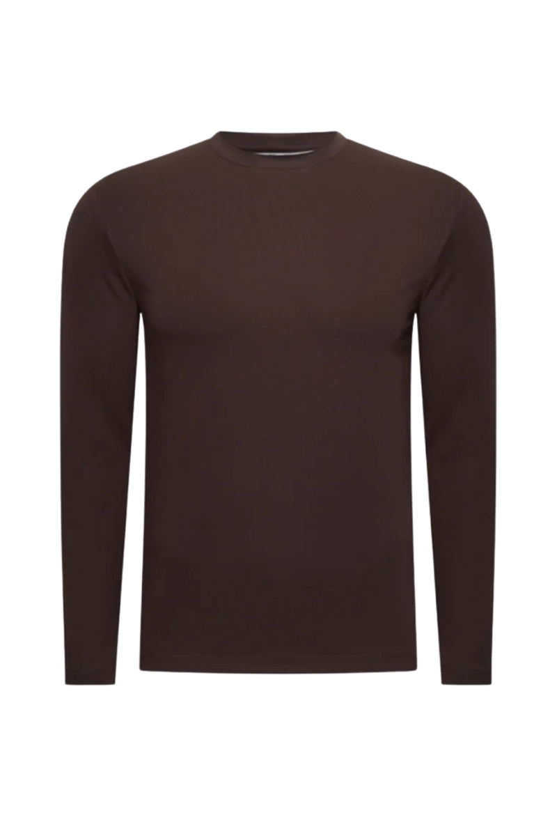 BROWN LONGSLEEVE T-SHIRT