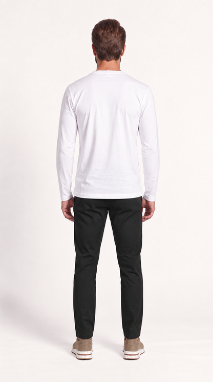 INTERLOCK SUPIMA LONGSLEEVE | WHITE