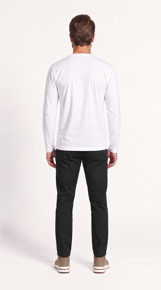 INTERLOCK SUPIMA LONGSLEEVE | WHITE