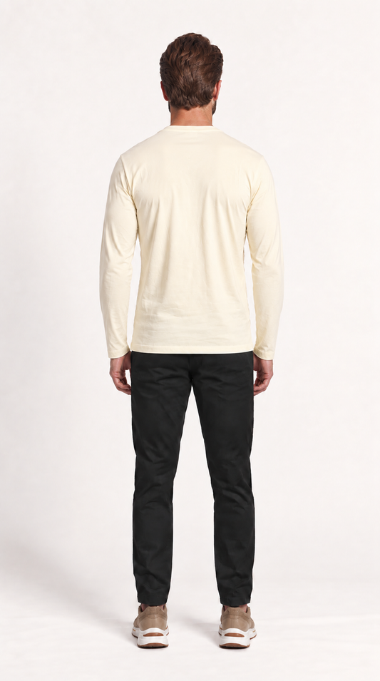 INTERLOCK SUPIMA LONGSLEEVE | CREME