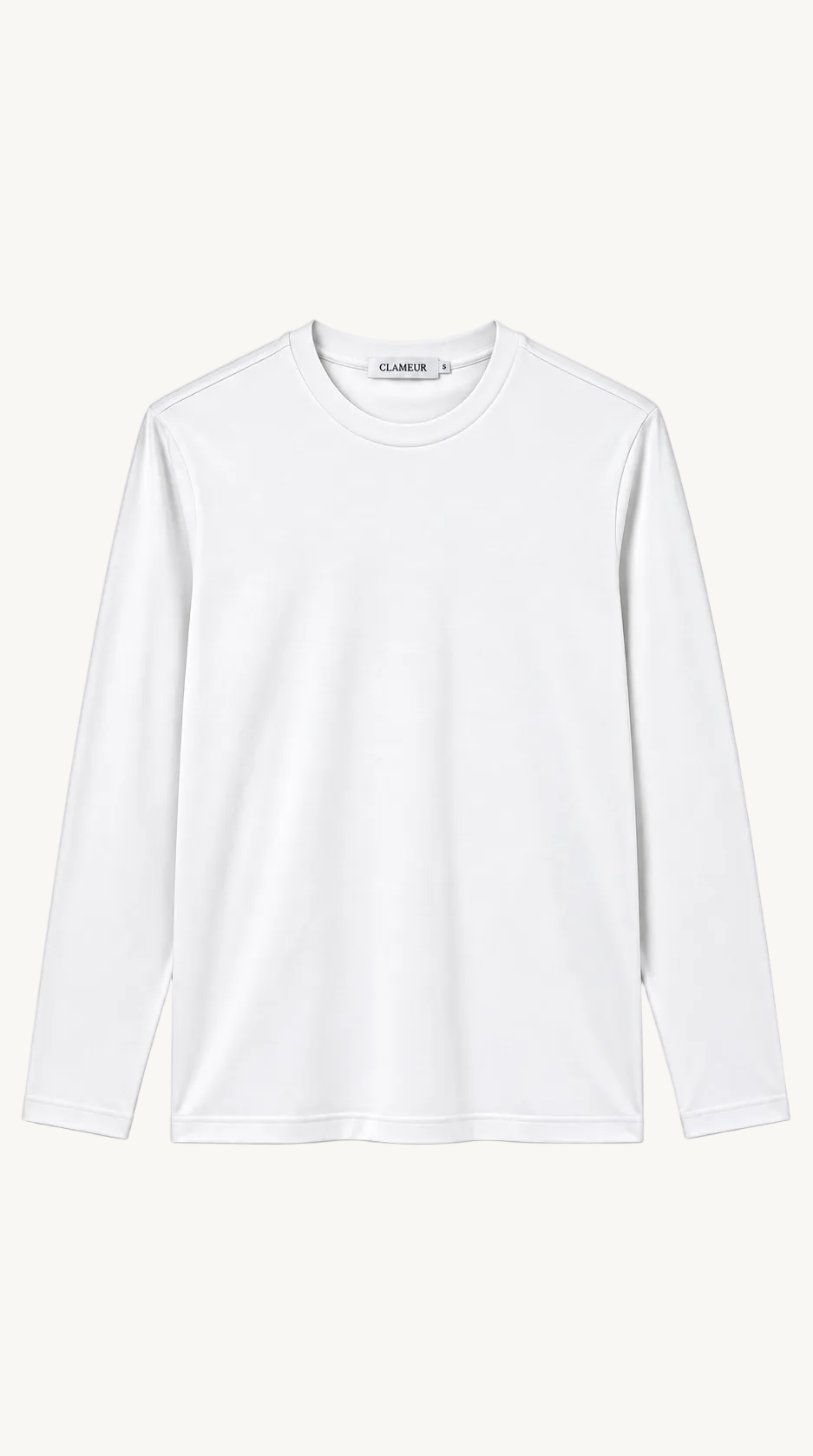 INTERLOCK SUPIMA LONGSLEEVE | WHITE