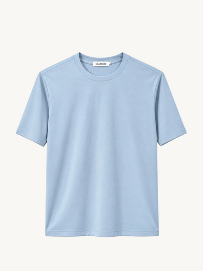 INTERLOCK SUPIMA T-SHIRT | HIMMELBLAU