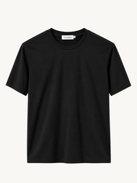 INTERLOCK SUPIMA T-SHIRT | ONXY BLACK