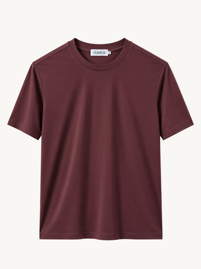 INTERLOCK SUPIMA T-SHIRT | WINE RED