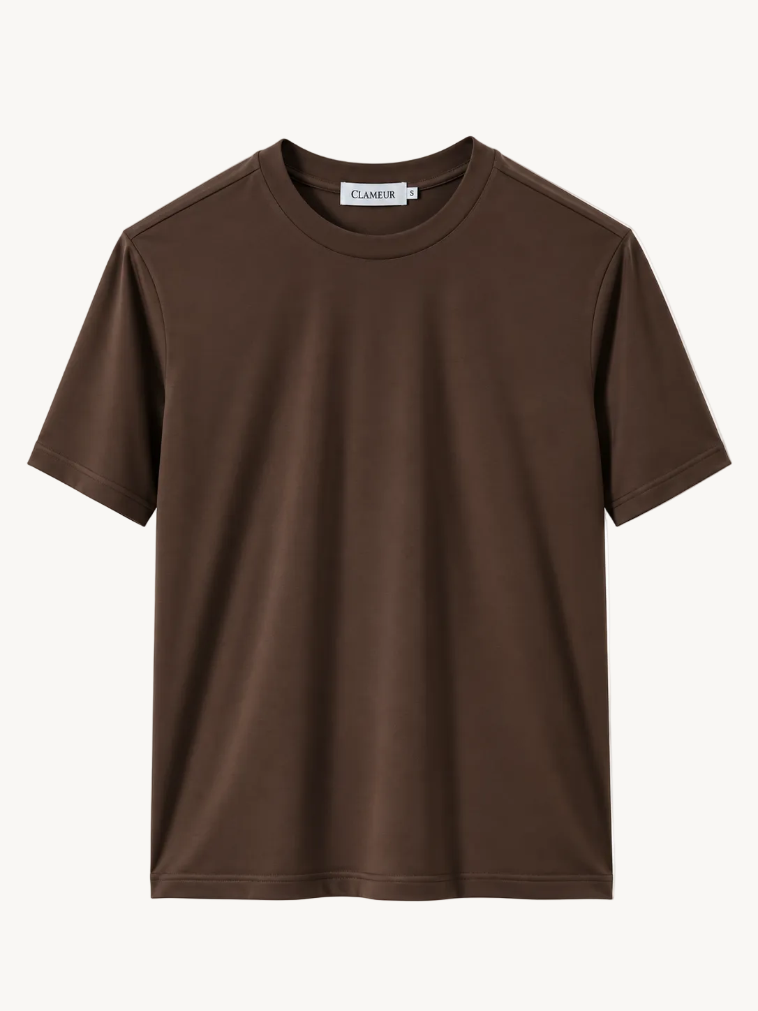 INTERLOCK SUPIMA T-SHIRT | DARK BROWN