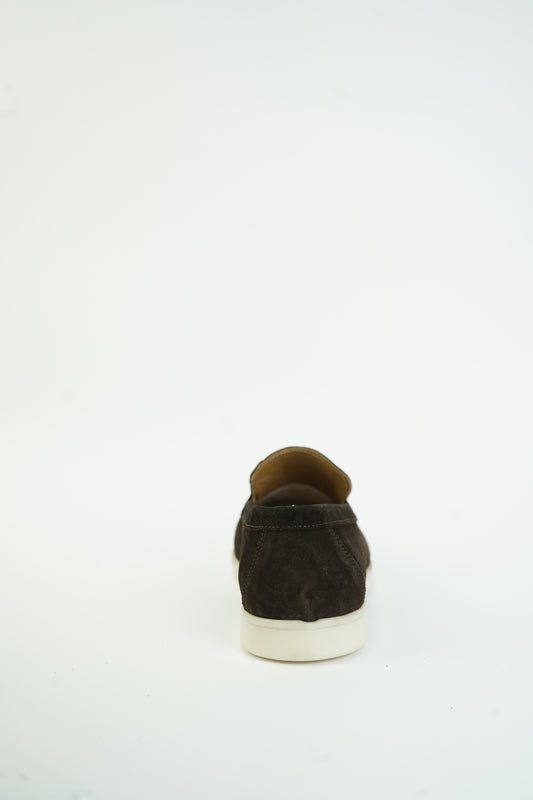 SATIN LUXE LOAFERS BROWN