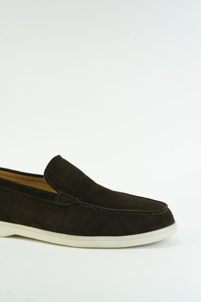 SATIN LUXE LOAFERS BROWN
