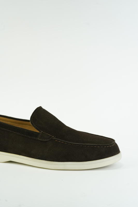 SATIN LUXE LOAFERS BROWN