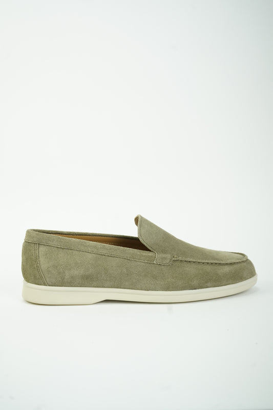 SATIN LUXE LOAFERES GREEN
