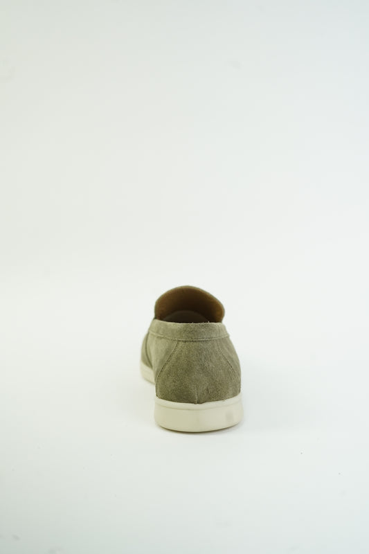 SATIN LUXE LOAFERES GREEN