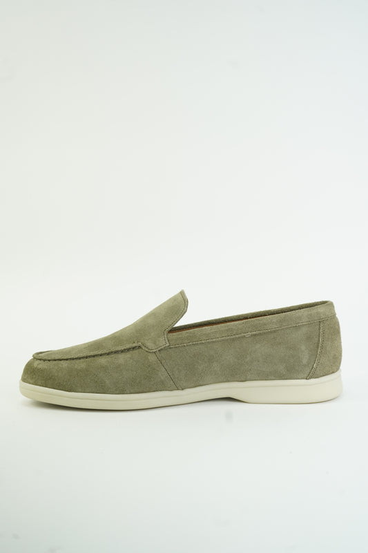 SATIN LUXE LOAFERES GREEN