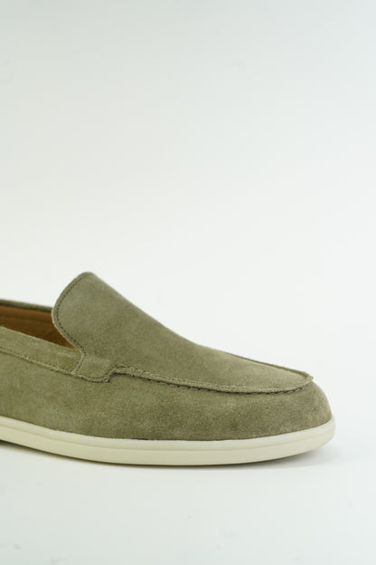 SATIN LUXE LOAFERES GREEN