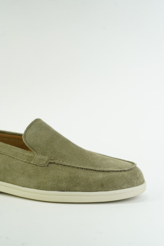 SATIN LUXE LOAFERES GREEN