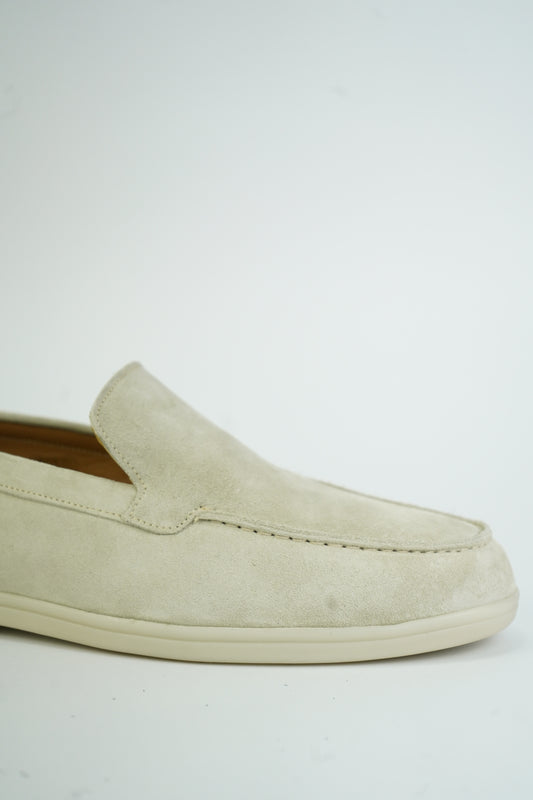SATIN LUXE LOAFERS BEIGE
