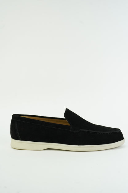 SATIN LUXE LOAFERS BLACK