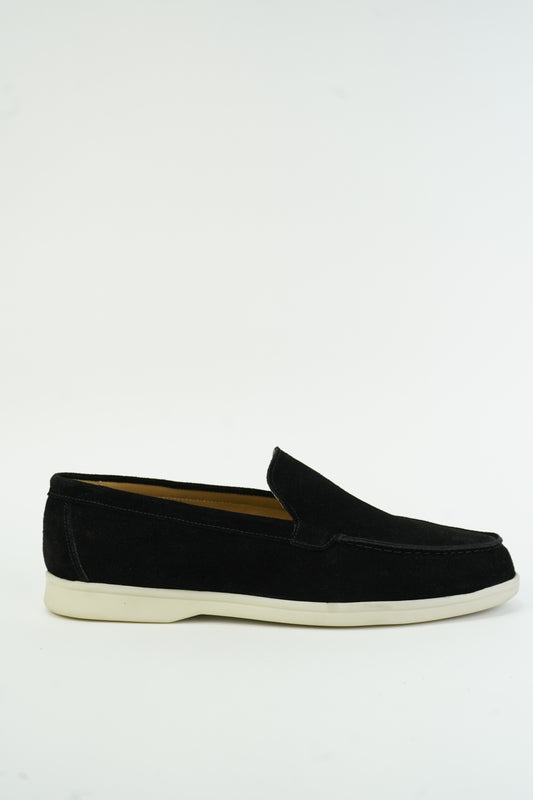 SATIN LUXE LOAFERS BLACK